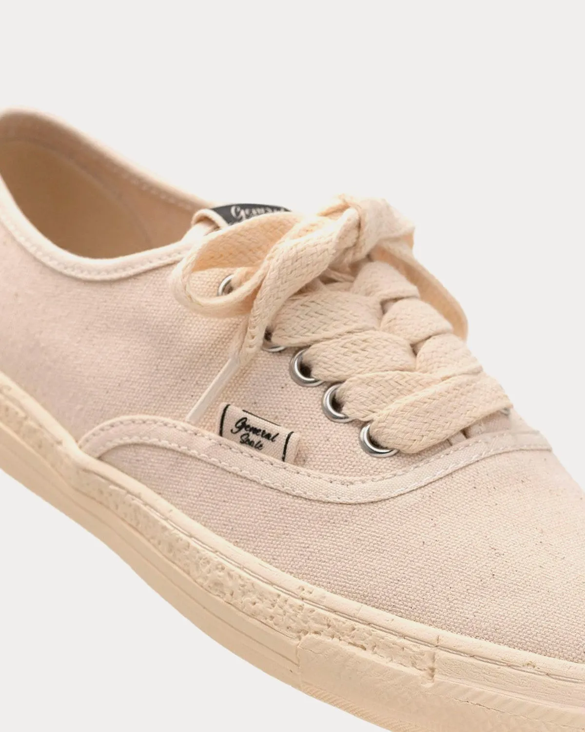 Past Sole 5 Canvas White Low Top Sneakers
