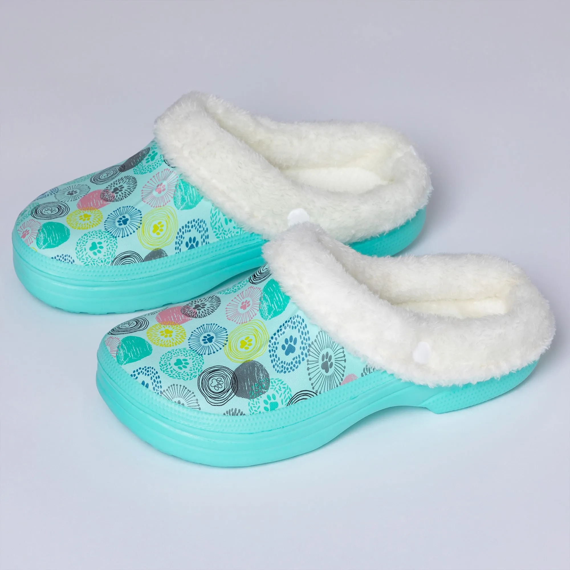 Paw Print Indoor/Outdoor Clog Slipper Shoes