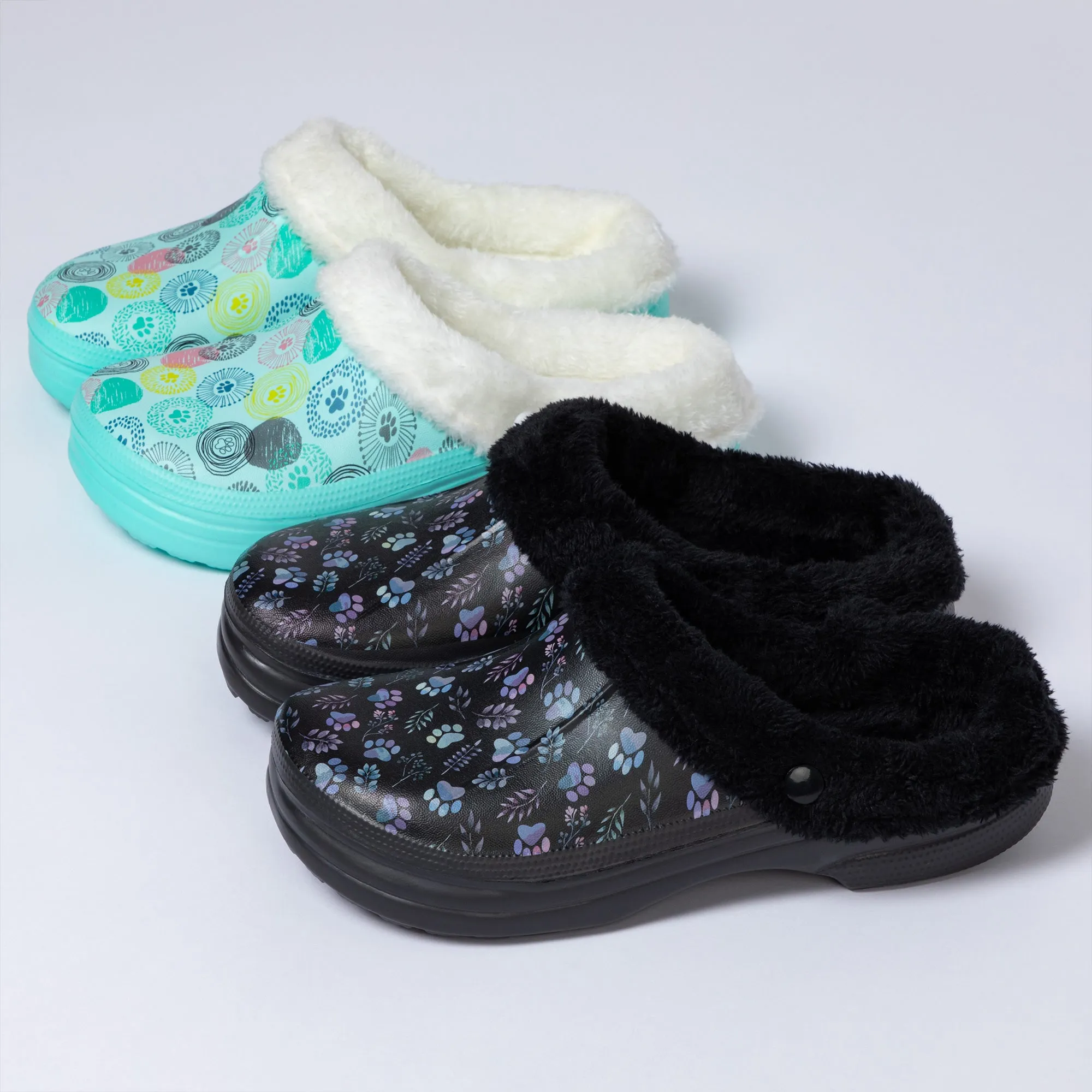Paw Print Indoor/Outdoor Clog Slipper Shoes