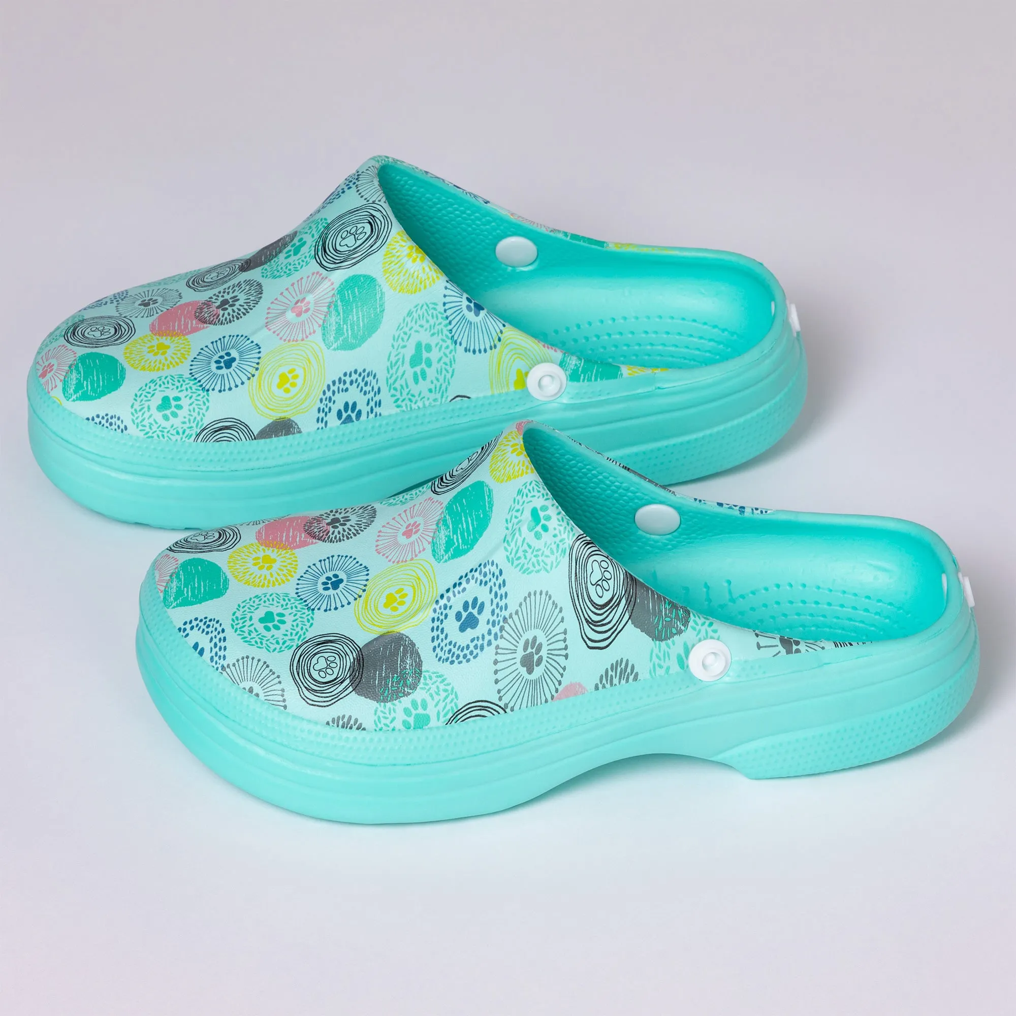 Paw Print Indoor/Outdoor Clog Slipper Shoes