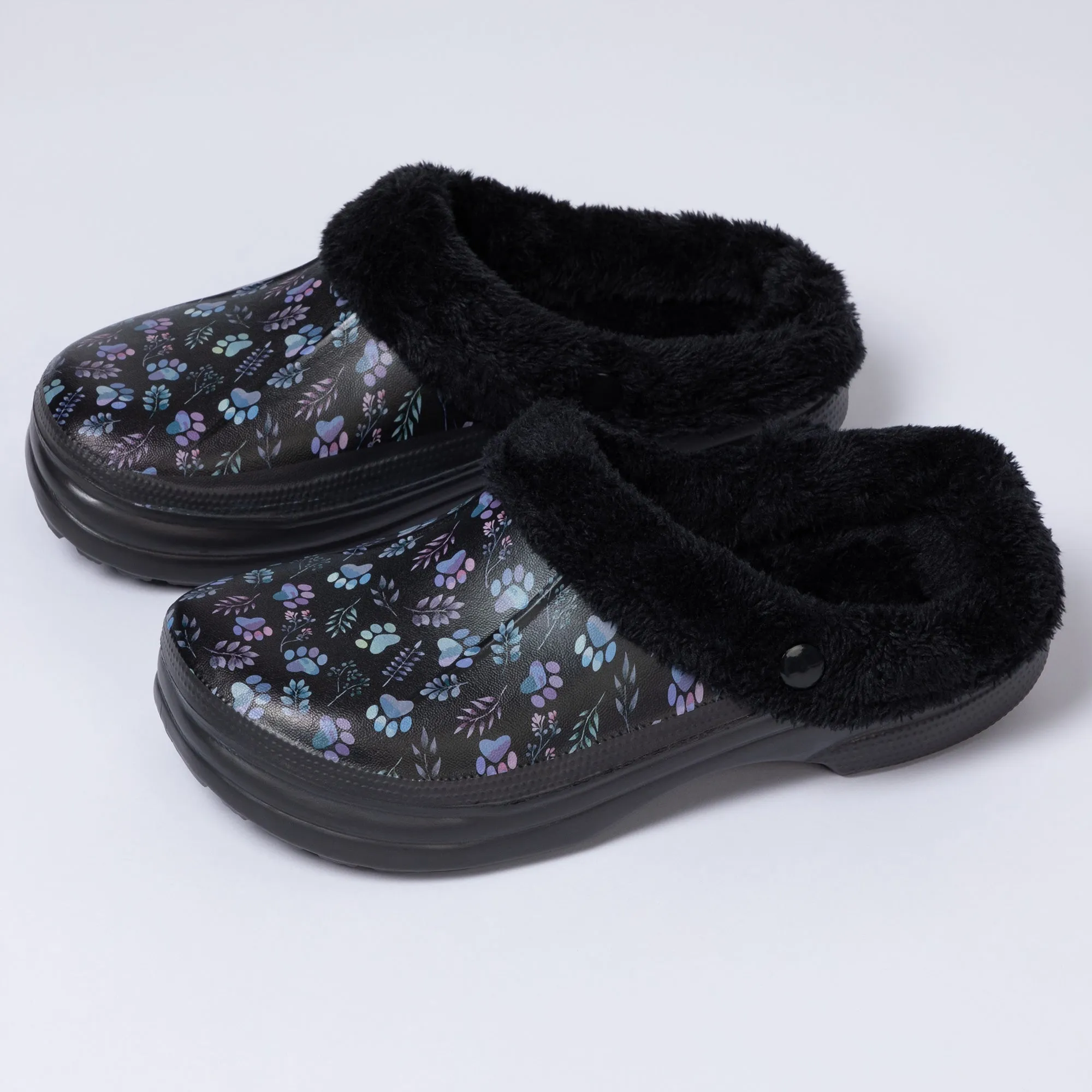 Paw Print Indoor/Outdoor Clog Slipper Shoes