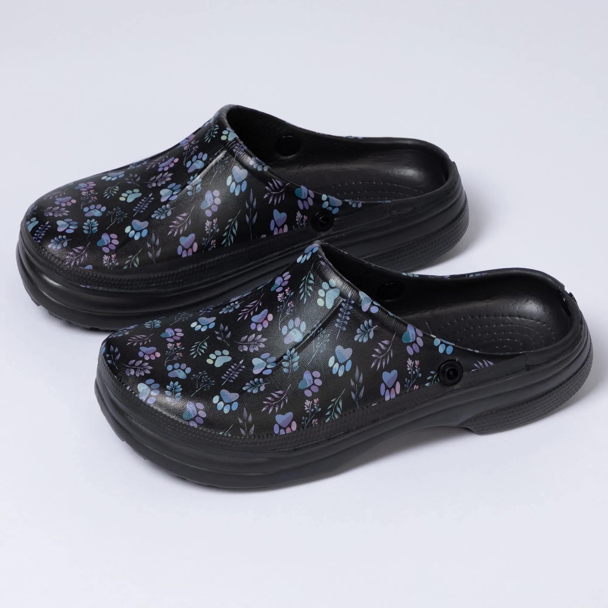 Paw Print Indoor/Outdoor Clog Slipper Shoes