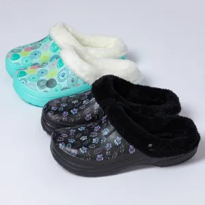 Paw Print Indoor/Outdoor Clog Slipper Shoes