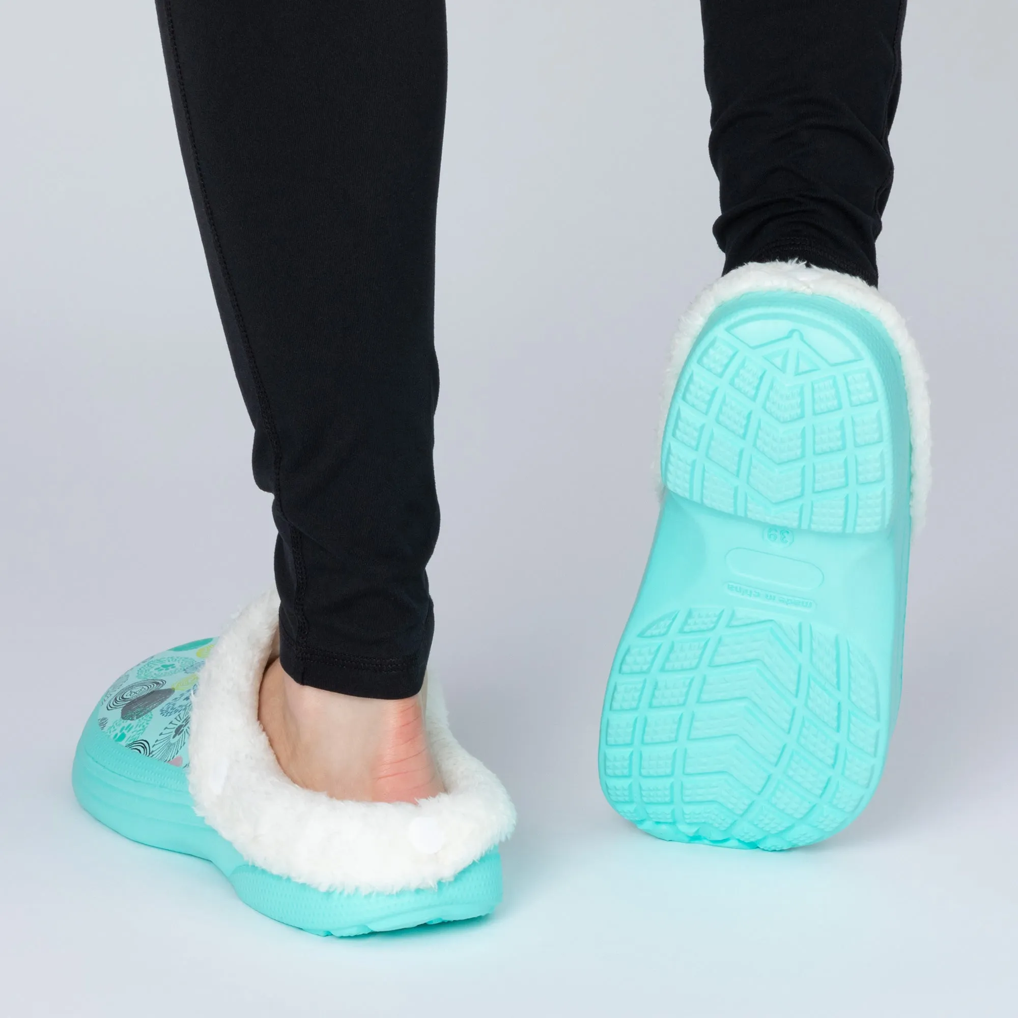 Paw Print Indoor/Outdoor Clog Slipper Shoes