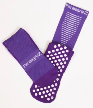 Purple grip socks