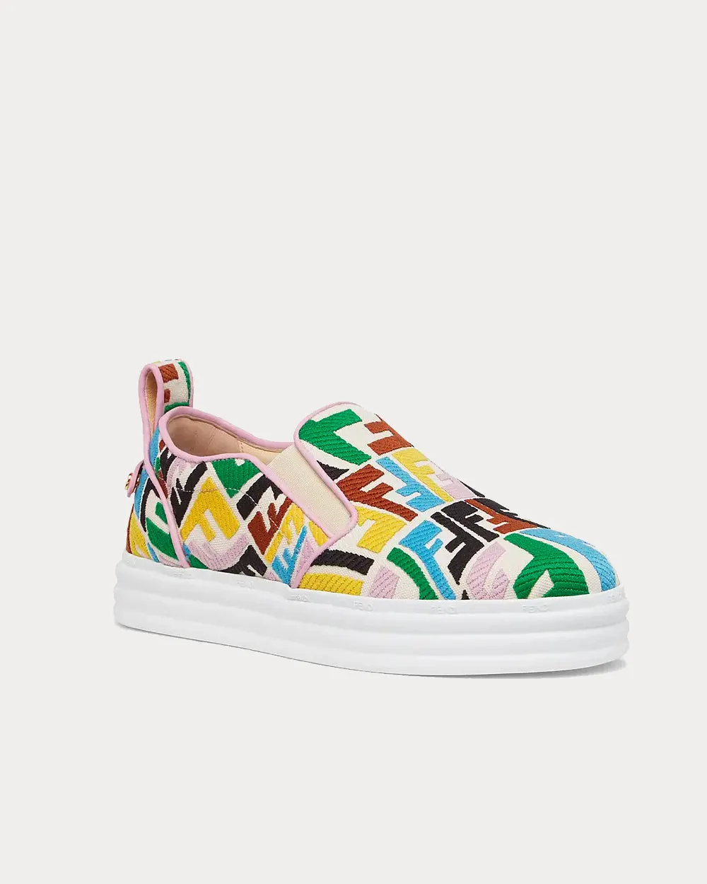 Rise Canvas Multicolour Slip On Sneakers