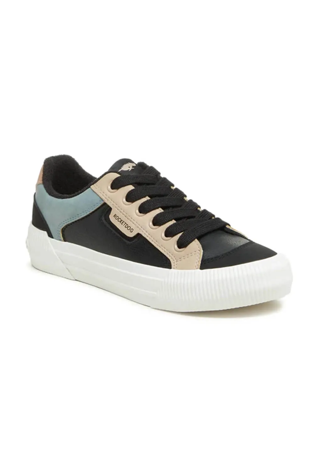 Rocket Dog Cheery Color Block Sneakers for Women in Combo Black | CHEERYBLOCKED-005