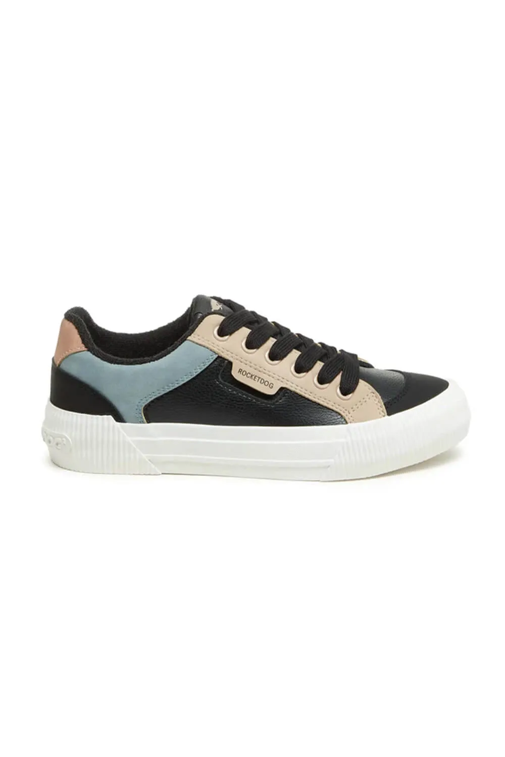 Rocket Dog Cheery Color Block Sneakers for Women in Combo Black | CHEERYBLOCKED-005