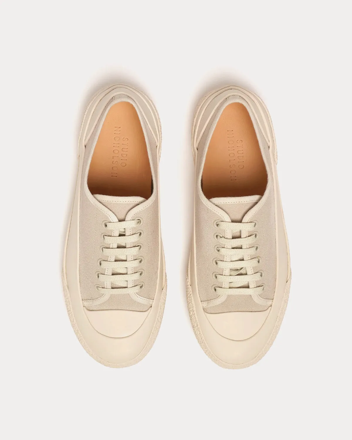 Sharp Canvas Dove Low Top Sneakers
