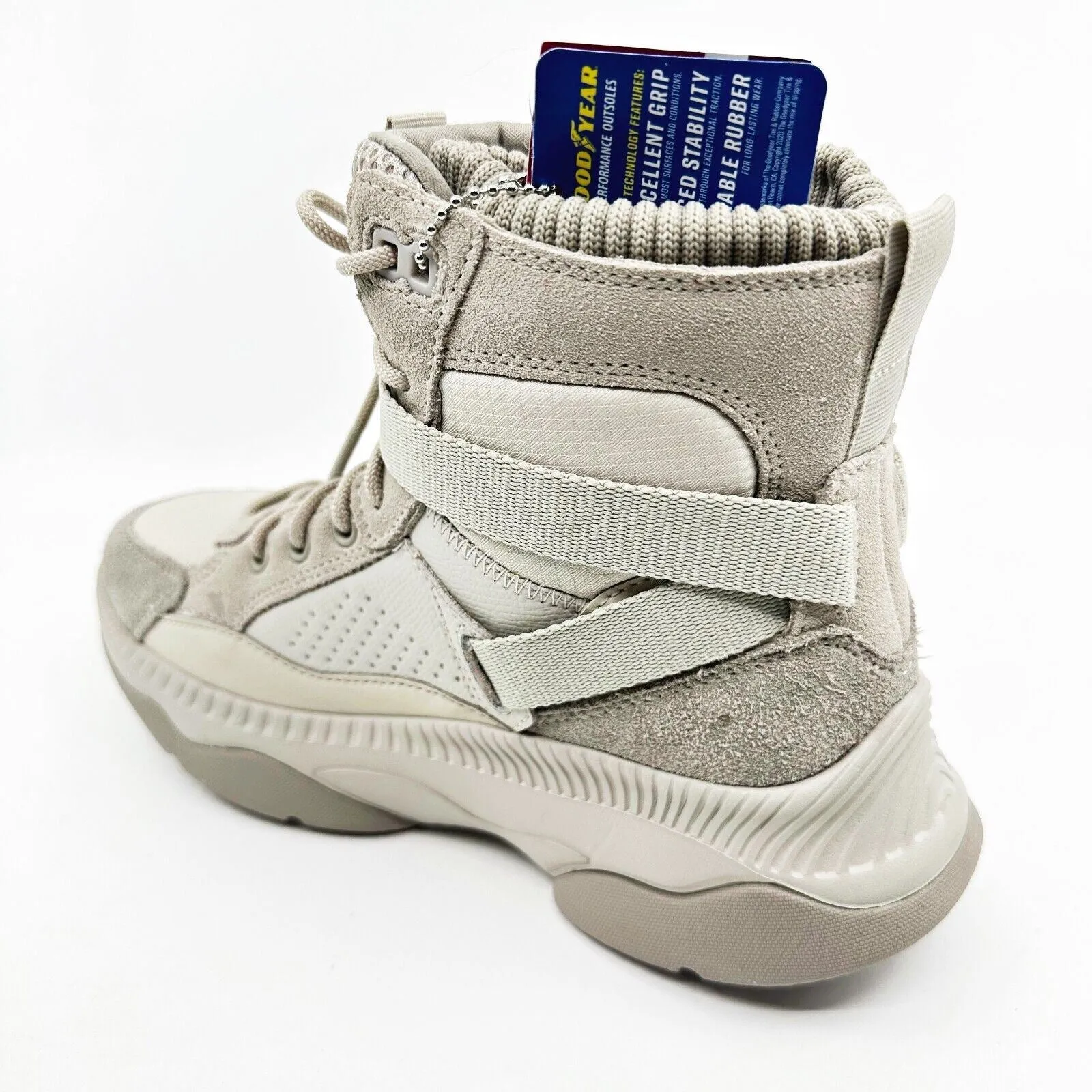 Skechers On The Go Tempo Highland Natural Womens Waterproof Combat Boots