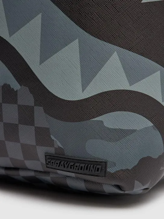 SPRAYGROUND   Shark print canvas backpack 