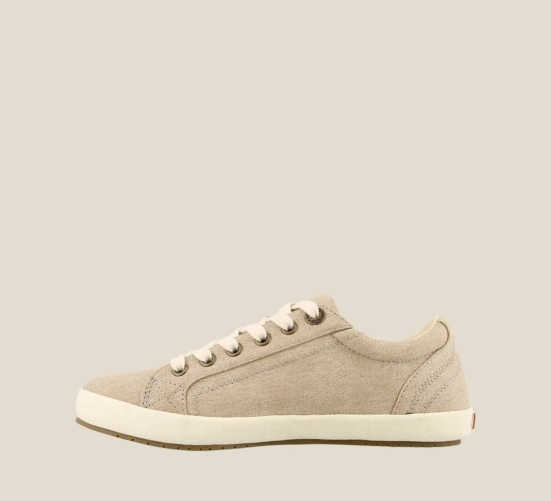Star in Oat Wash Canvas - Wide Width!