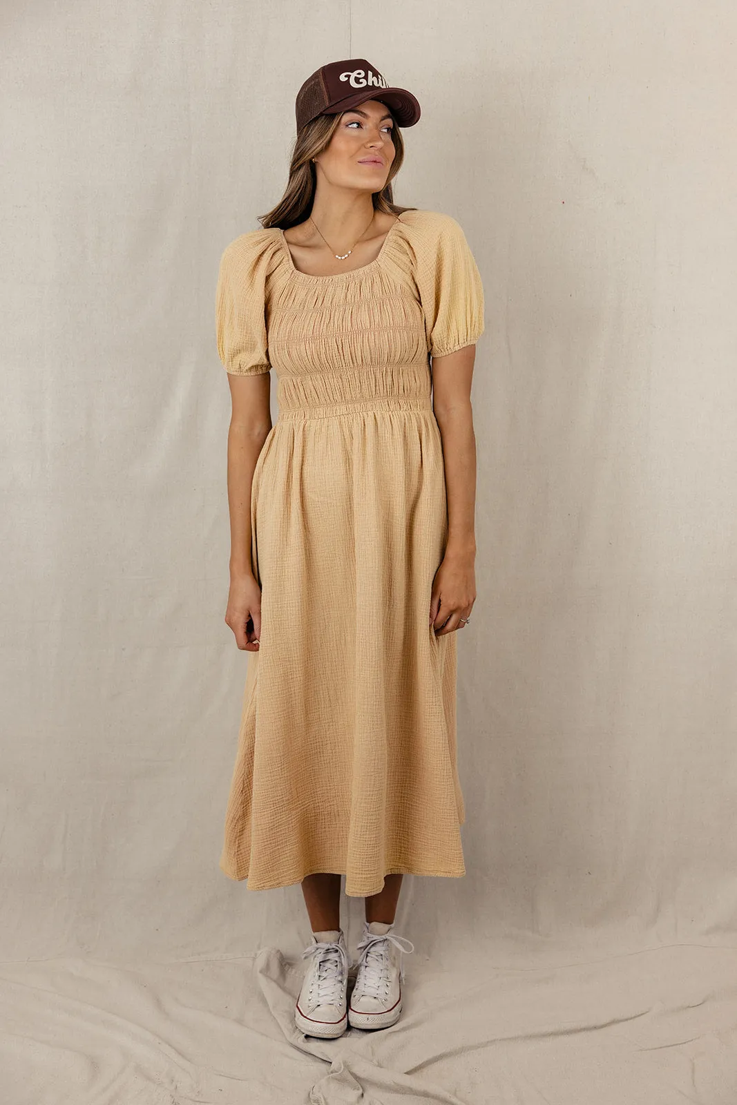 Stars and Butterflies Smocked Midi