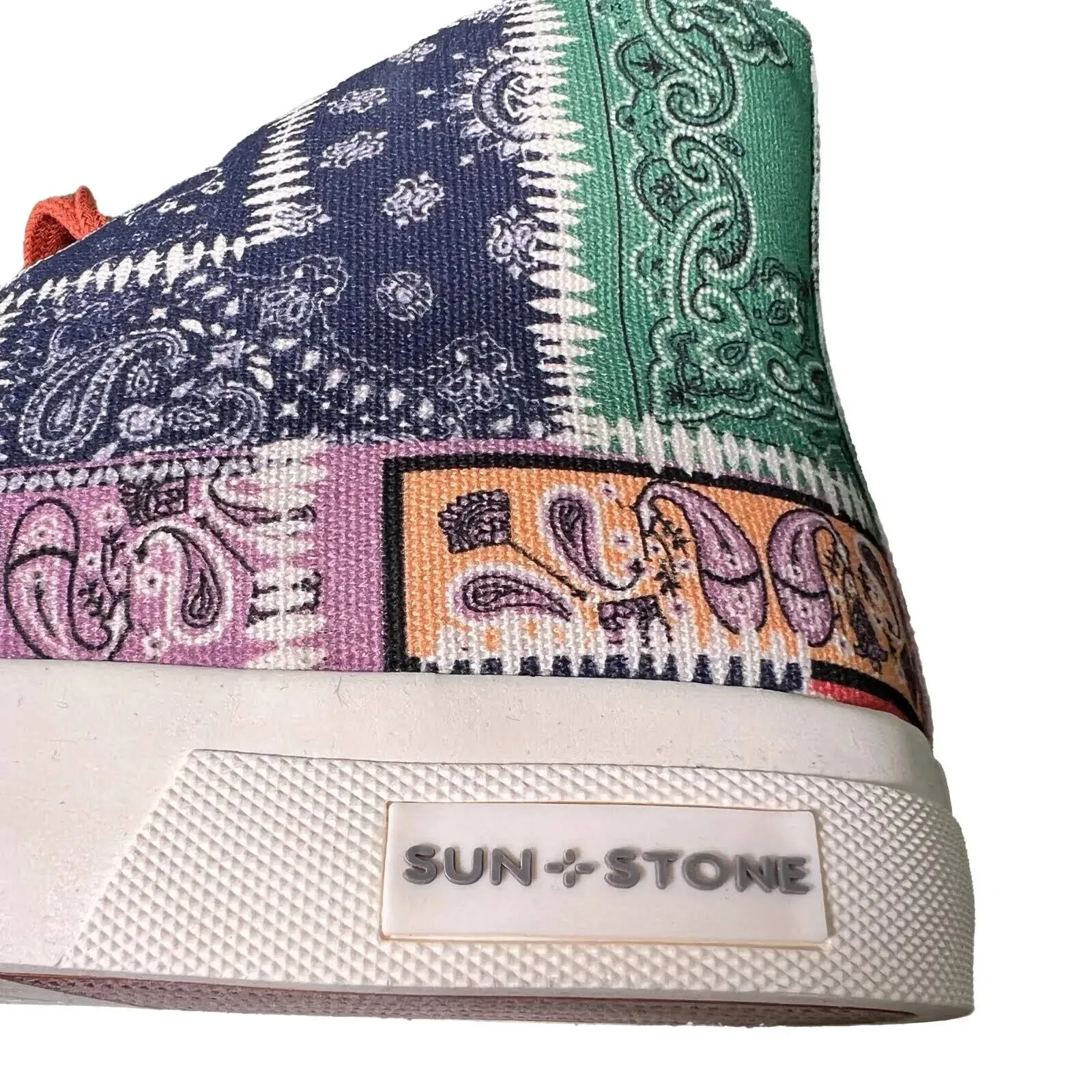 Sun   Stone Men's Mesa High-top Sneakers Multi-Colored Pink Green Blue - 11M