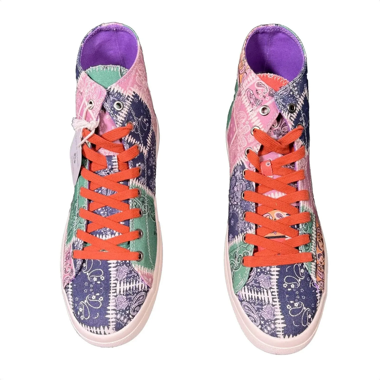 Sun   Stone Men's Mesa High-top Sneakers Multi-Colored Pink Green Blue - 11M
