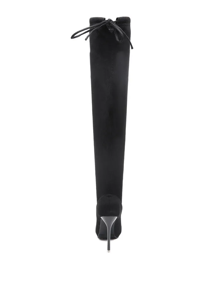Super High Heel Thin Heel Pointed Knee Women's Boots