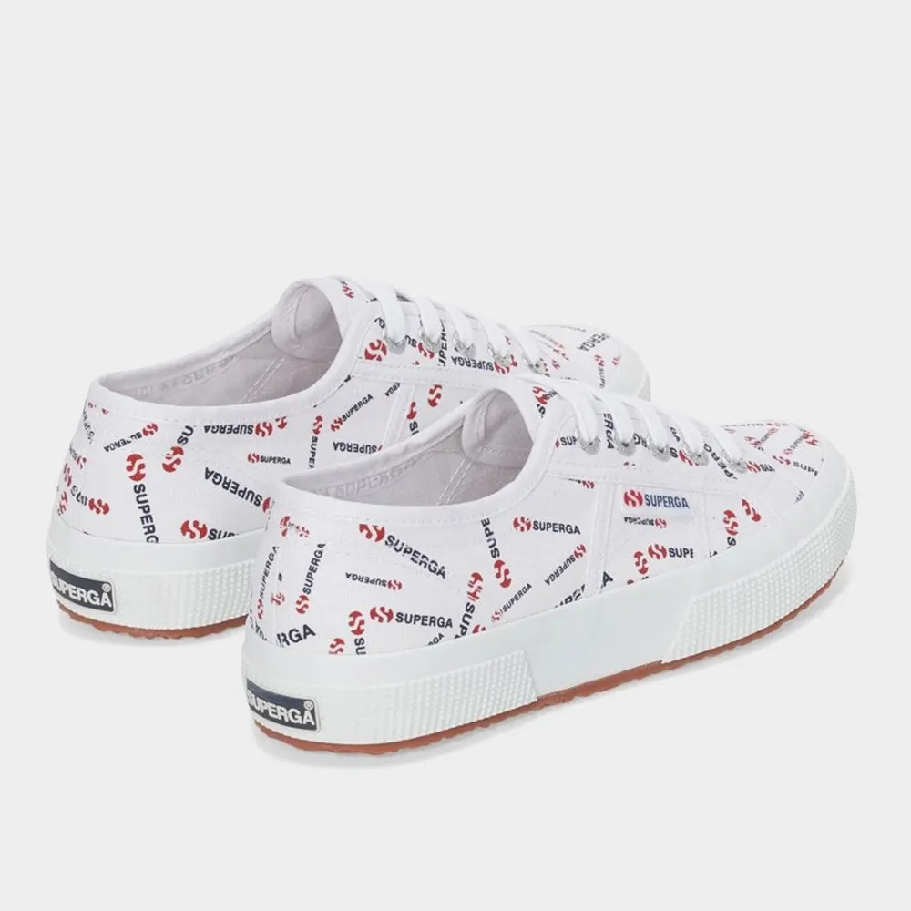 Superga Womens Canvas All Over Print Sneaker White/Multi _ 182461 _ White
