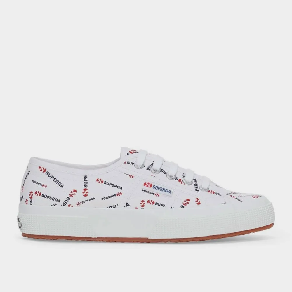 Superga Womens Canvas All Over Print Sneaker White/Multi _ 182461 _ White