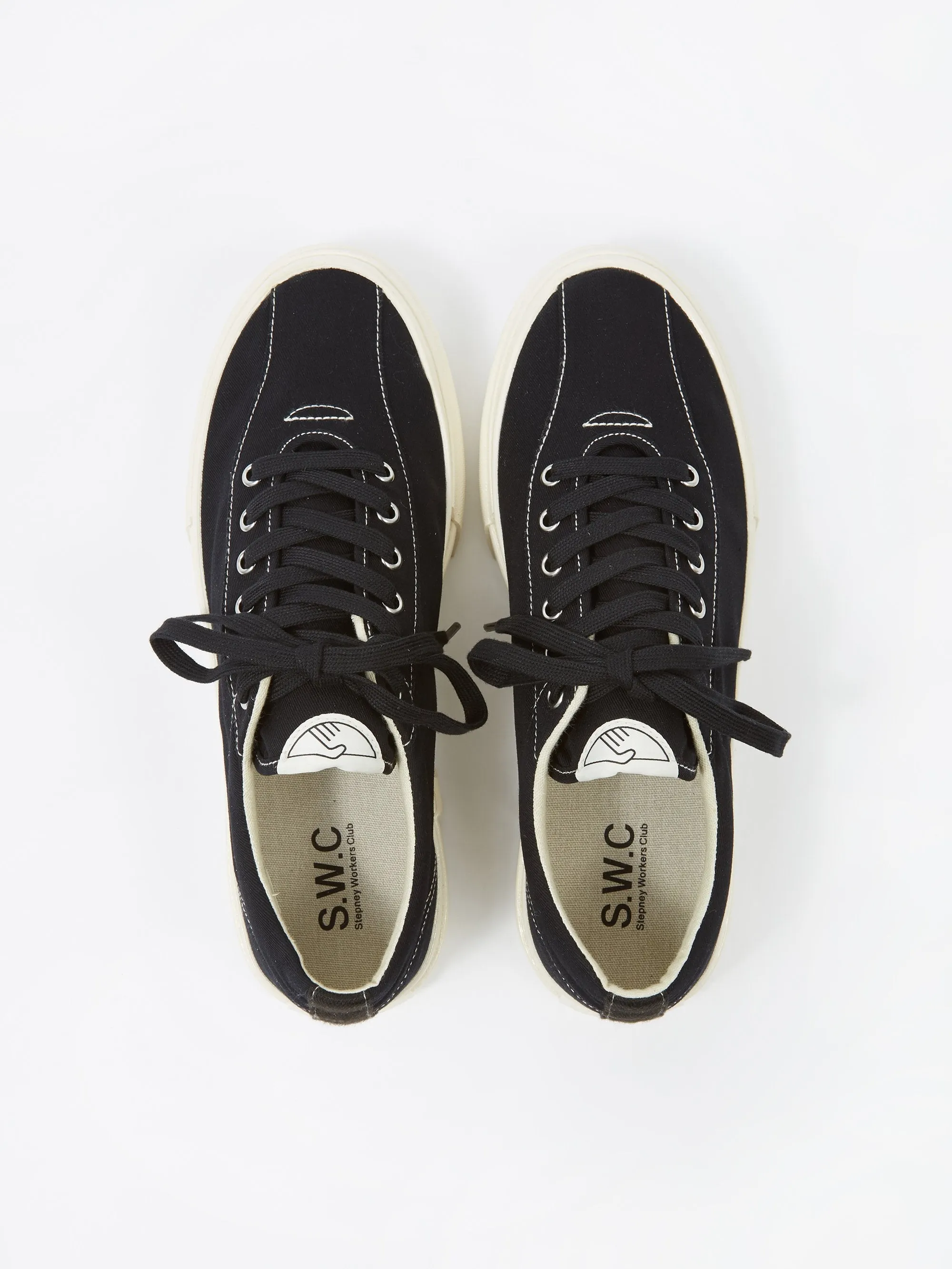 S.W.C Stepney Workers Club Dellow Canvas - Black
