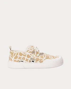 Terra Vulca Lace-Up Canvas Oat Milk Low Top Sneakers