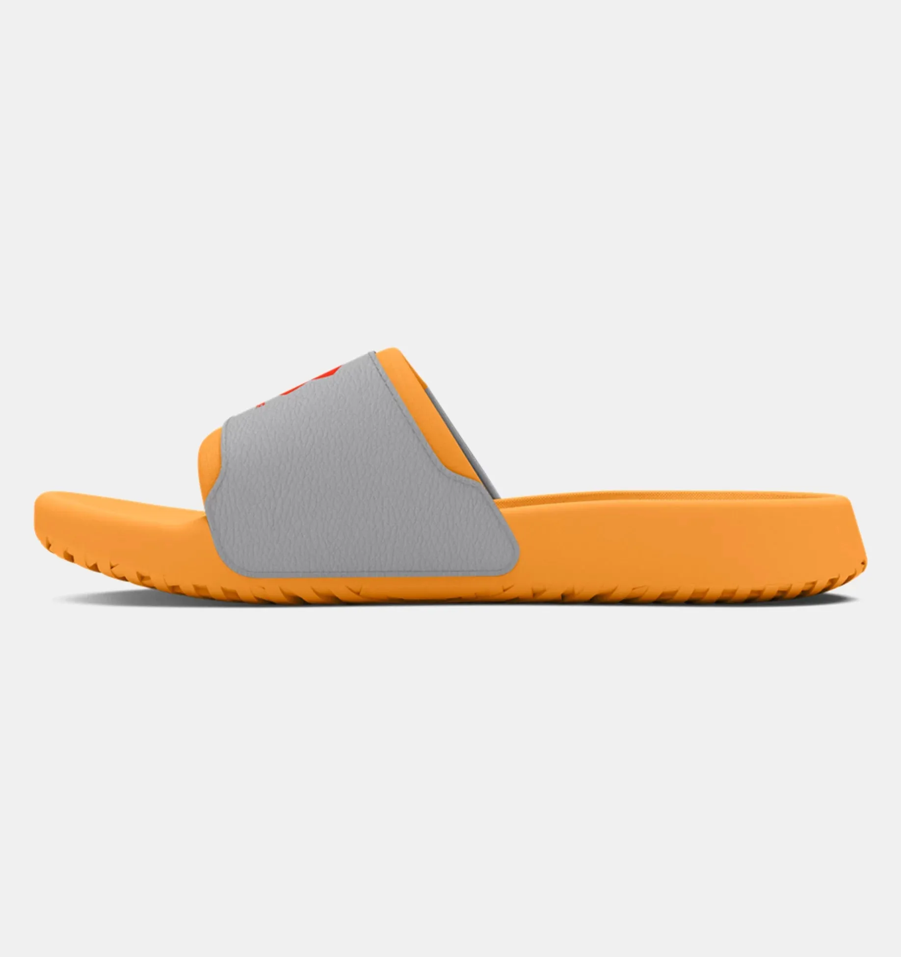 Under Armour Boys' UA Ignite Select Slides - Nova Orange / Mod Gray