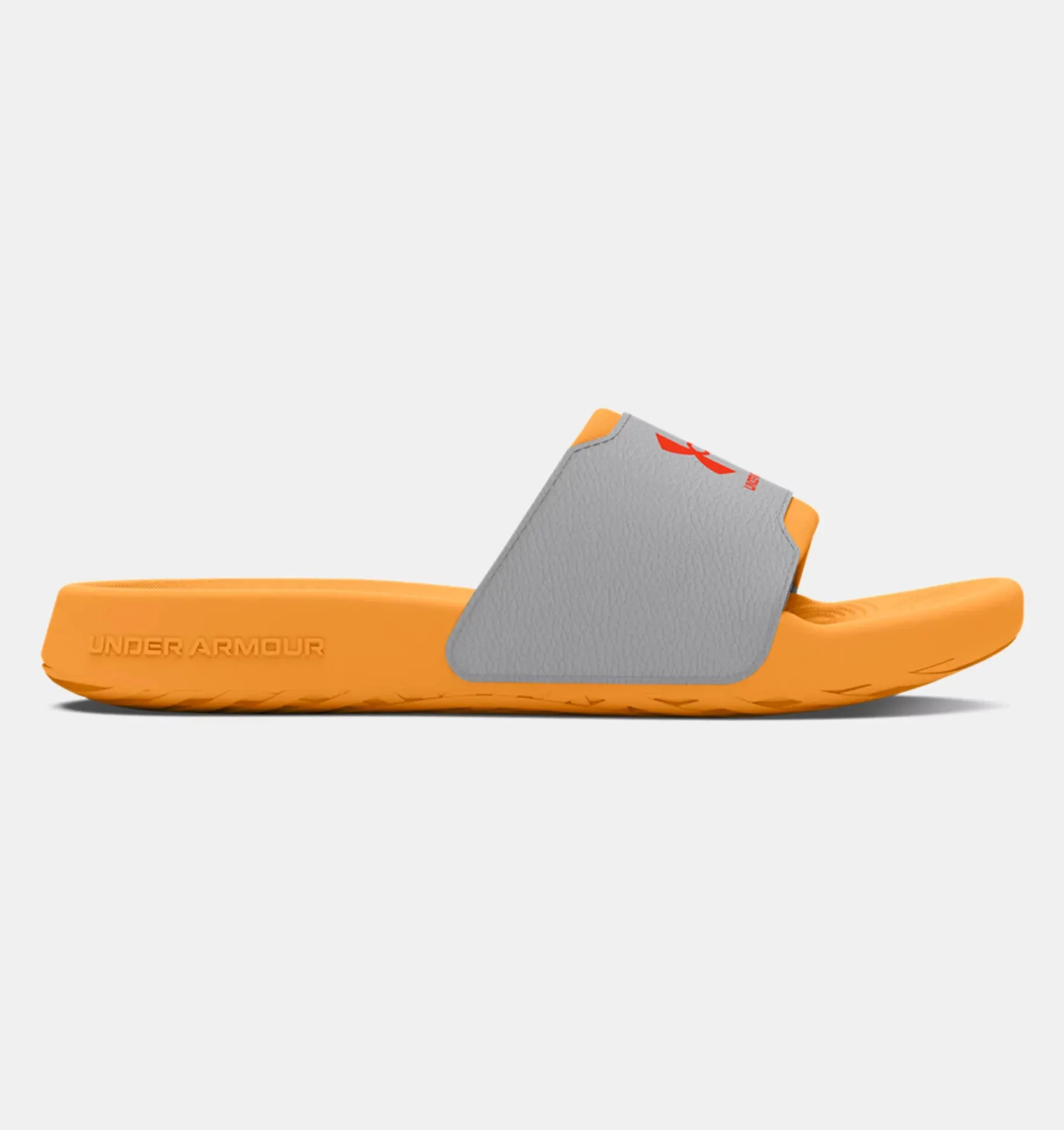 Under Armour Boys' UA Ignite Select Slides - Nova Orange / Mod Gray