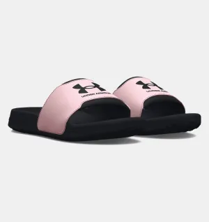Under Armour Girls' UA Ignite Select Slides - Black / Prime Pink