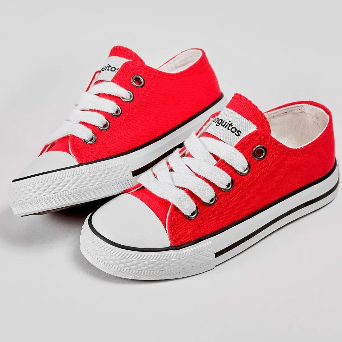 Unisex Red Canvas Sneakers