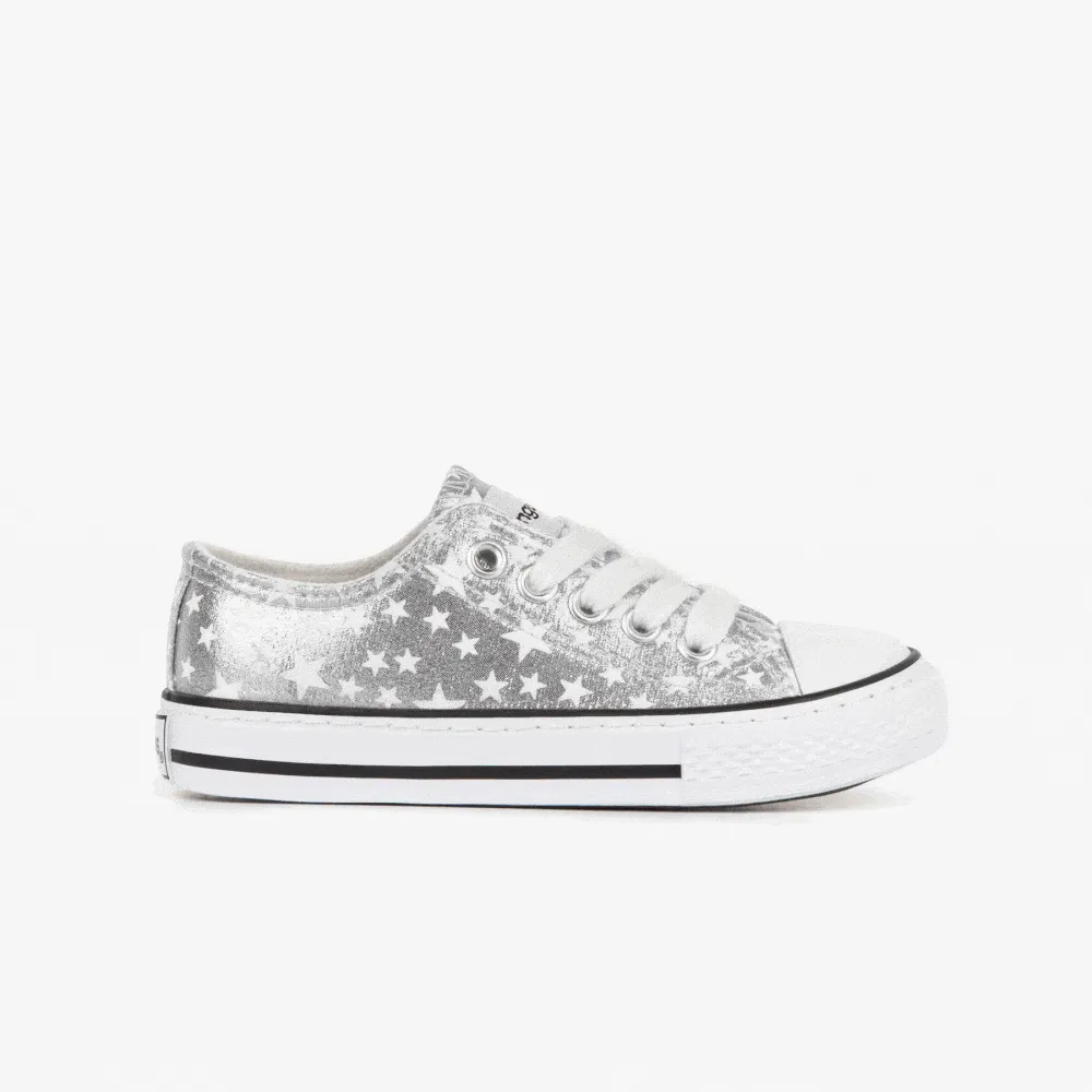 Unisex Silver Stars Sneakers