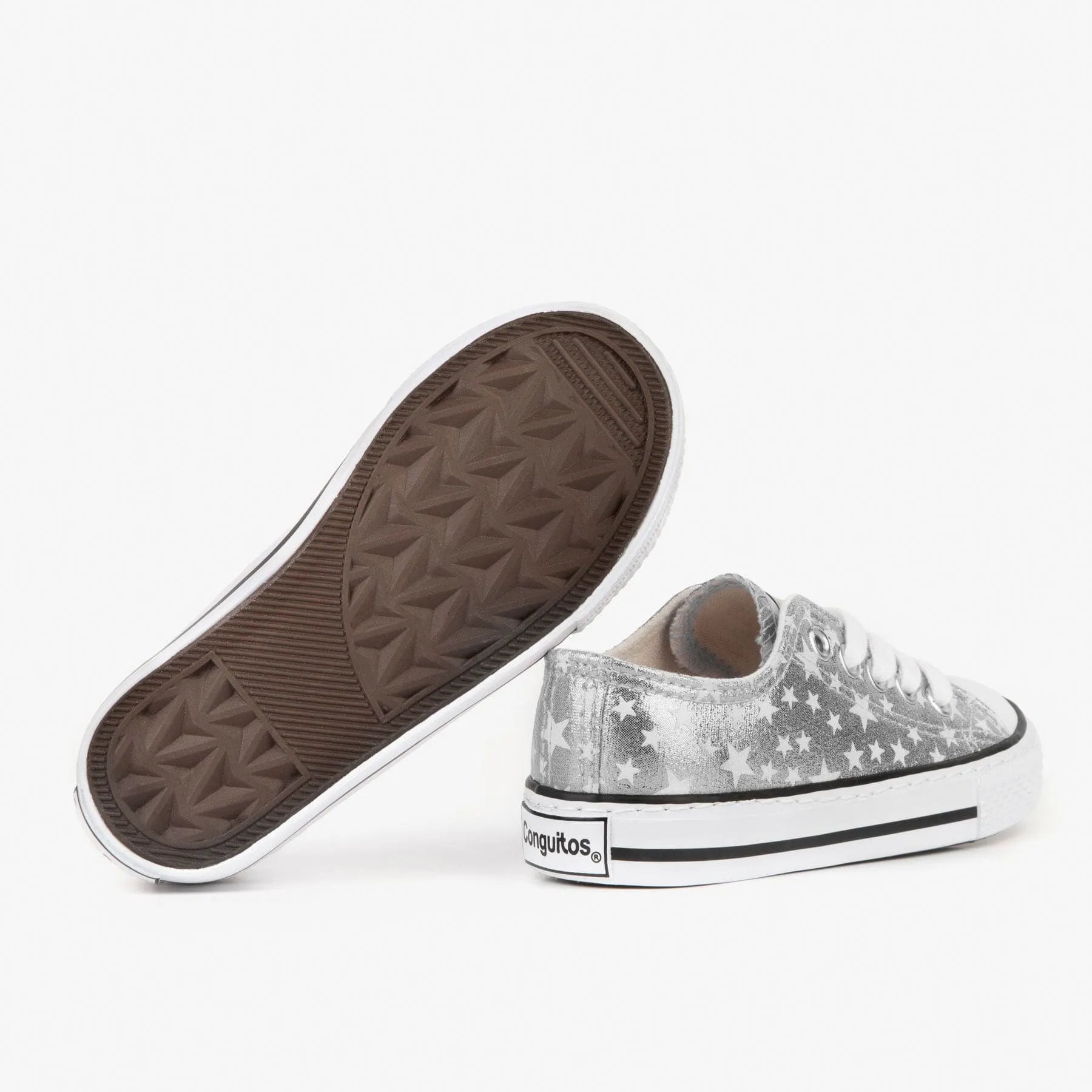 Unisex Silver Stars Sneakers