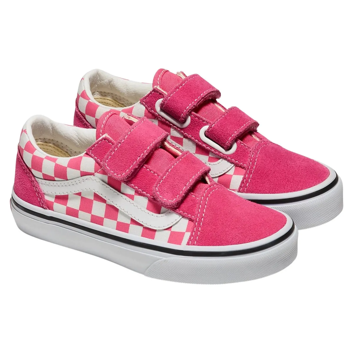 Vans Girl's (Preschool) Old Skool V Honeysuckle Checker