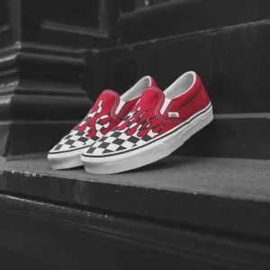 VANS UA CLASSIC SLIP-ON - RED / FLAME