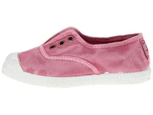 Washed Rose Canvas Laceless Sneaker