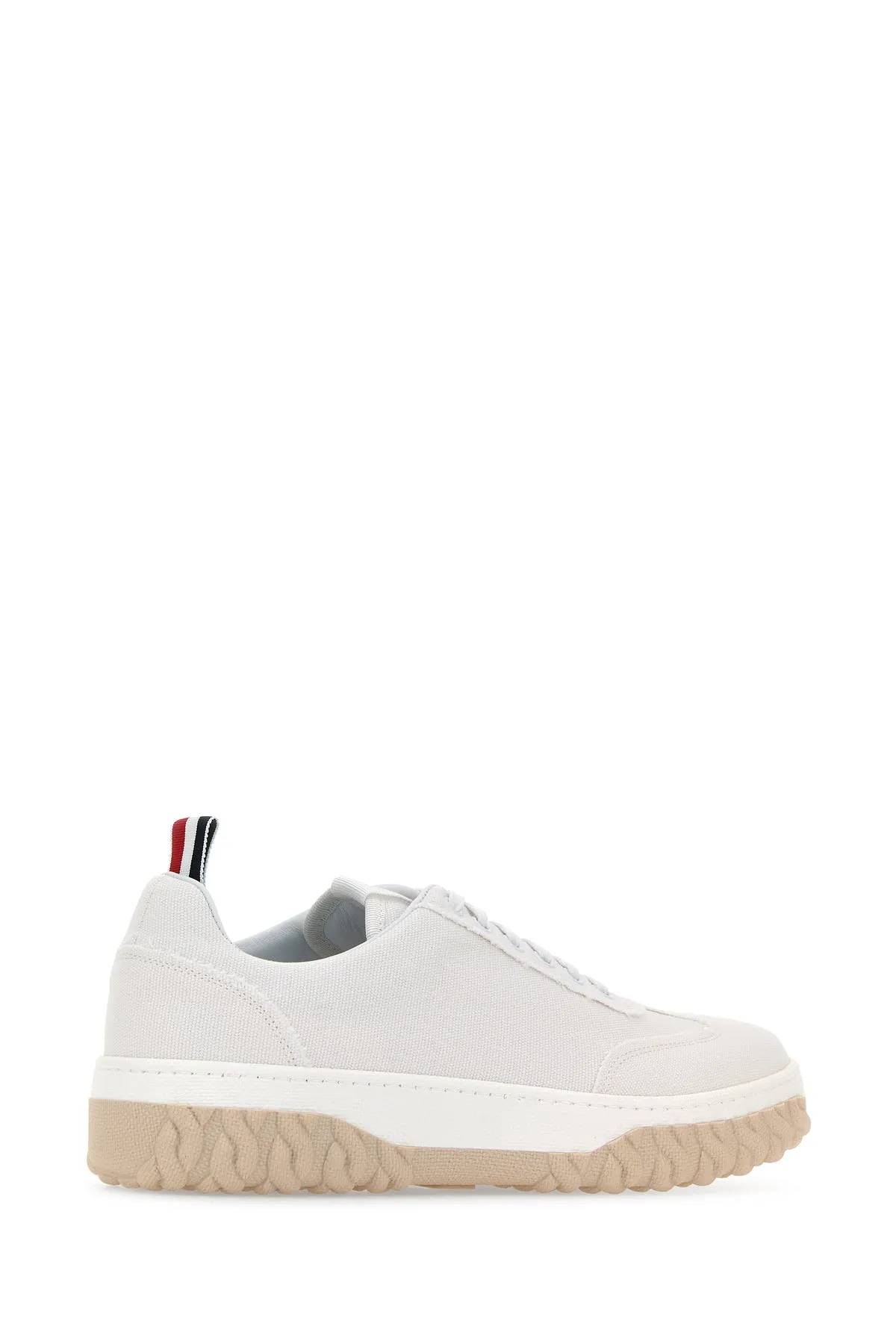 White canvas sneakers