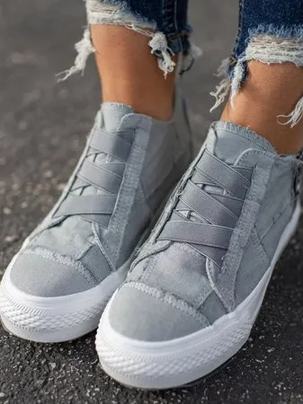 Women Canvas Low Heel All Season Sneakers