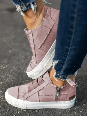 Women Canvas Low Heel All Season Sneakers