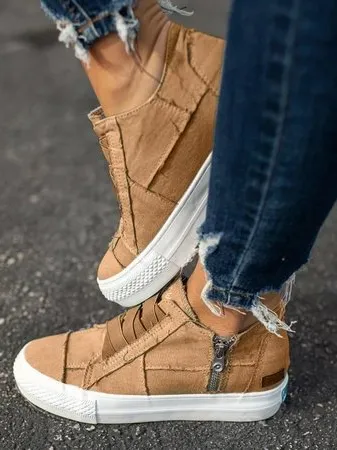 Women Canvas Low Heel All Season Sneakers