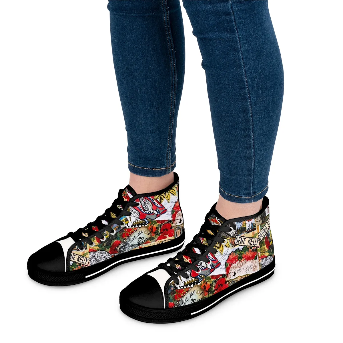 Women's High Top Sneakers RETRO ART