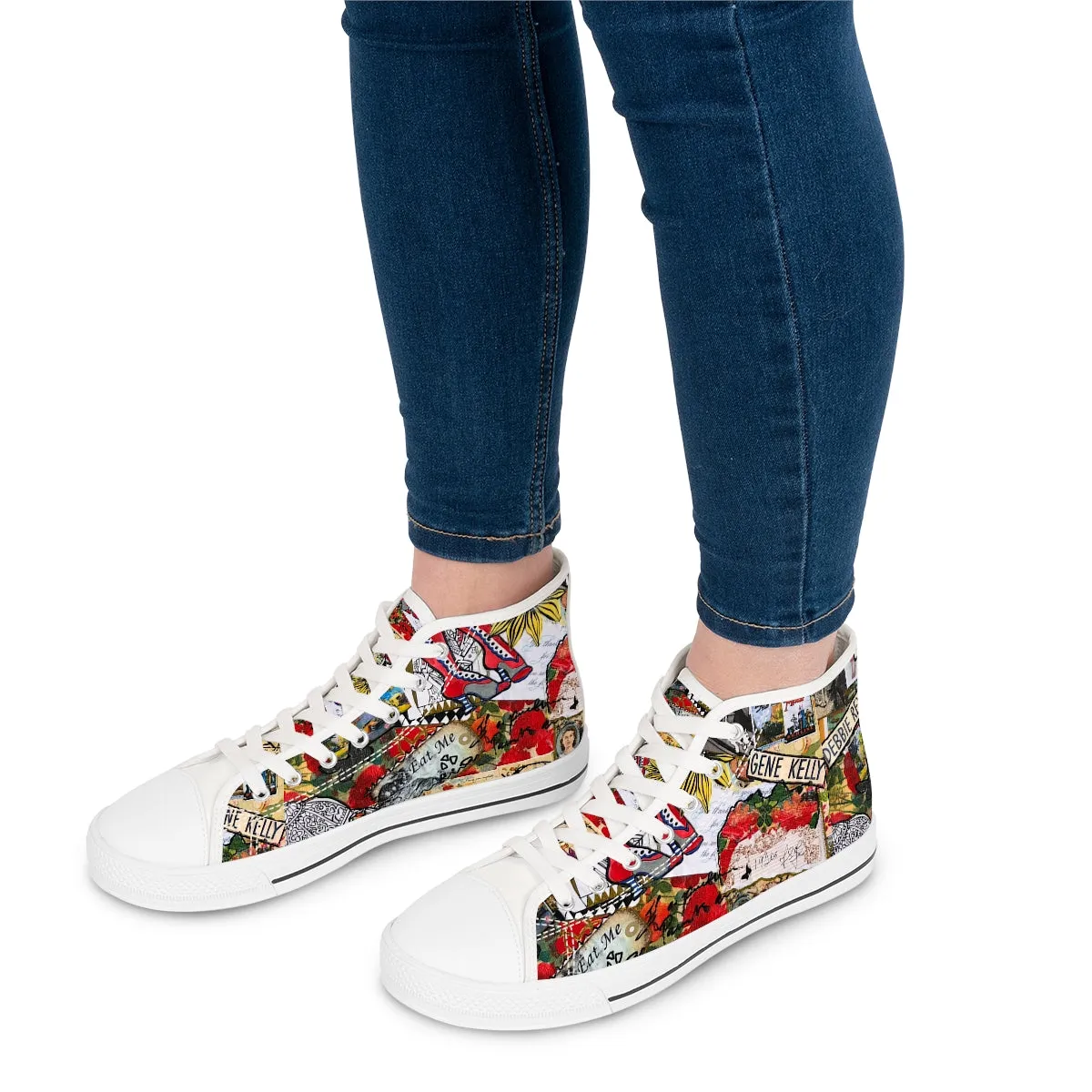 Women's High Top Sneakers RETRO ART