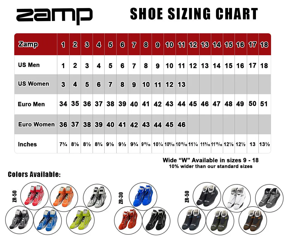 Zamp ZR-Drag Shoes, SFI 3.3/20